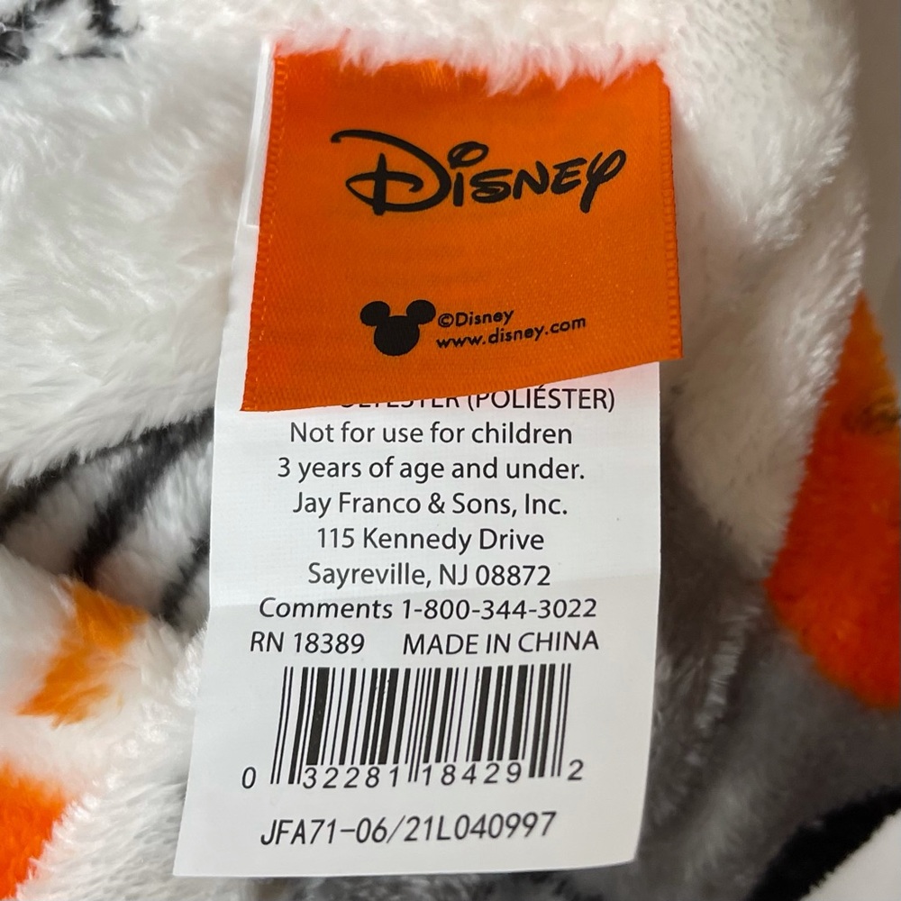 Disney Halloween Mickey & Minnie Mouse Plush Throw - Picture 5 of 6